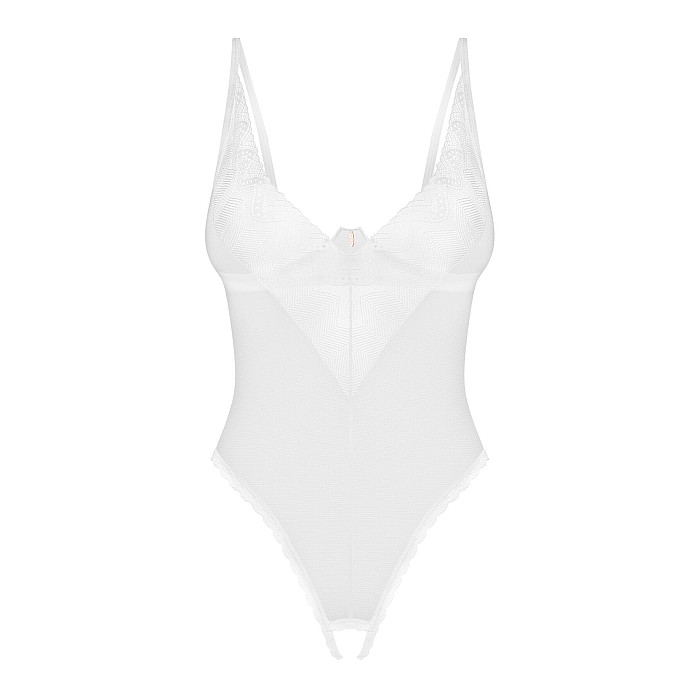 Боди з доступом Obsessive Alissium crotchless teddy, M/L, лиф с мягкой чашкой, высокие трусики