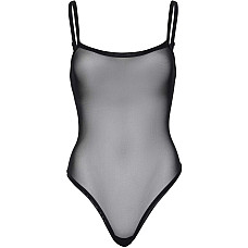 Эротическое боди Leg Avenue Cami bodysuit with thong Black S/M, на бретелях
