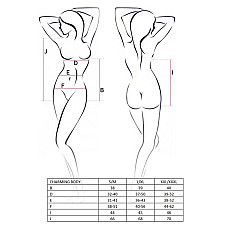 Боди Passion CHARMING BODY L/XL, black