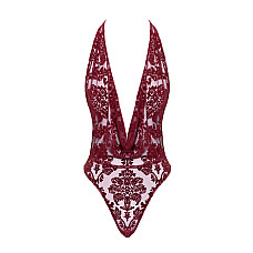 Боди Noir Handmade F386 Kink Royal cascade bodysuit M