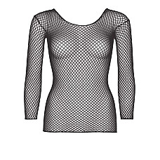 Сетчатый топ Leg Avenue Long Sleeves T-Shirts Black, One Size
