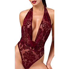 Боди Noir Handmade F386 Kink Royal cascade bodysuit L