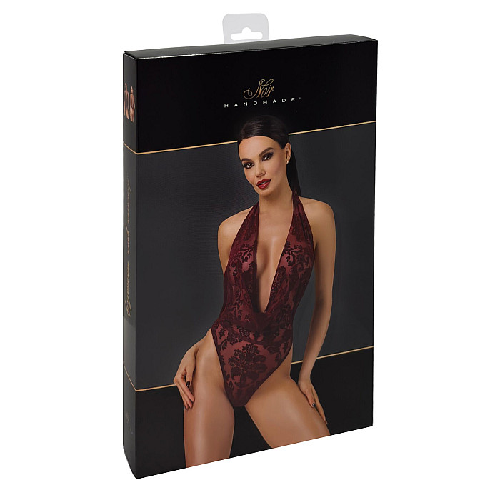 Боді Noir Handmade F386 Kink Royal cascade bodysuit L