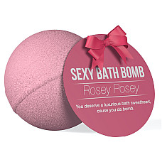 Супер-бомбочка для ванны Dona Bath Bomb - Rosey Posey (128 гр), приятный аромат розы