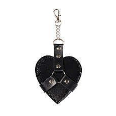 Брелок на карабине для ключей Art of Sex Chained Heart, Черный