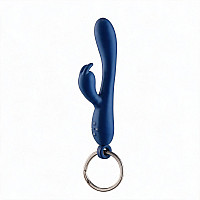 Брелок вібратор-кролик Diverty Sex Blue