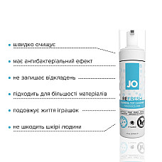 М’яка пінка для очищення іграшок System JO REFRESH (207 мл) дезінфікує, проникає глибоко