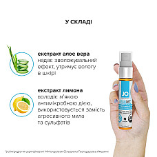 Очищувальний спрей System JO NATURALOVE — ORGANIC (30 мл) без сульфатів, триклозану та спирту
