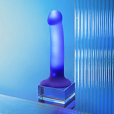 Дилдо, що світиться Strap-On-Me Glow-LED Dildo Purple - M