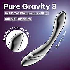 Металевий дилдо Satisfyer Pure Gravity 3