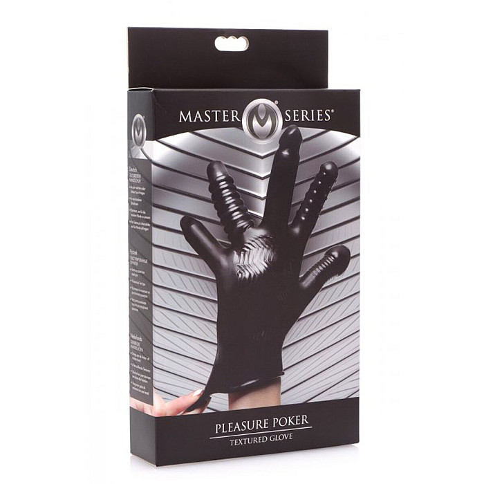 Рукавичка з різними текстурами Master Series Pleasure Poker Textured Glove