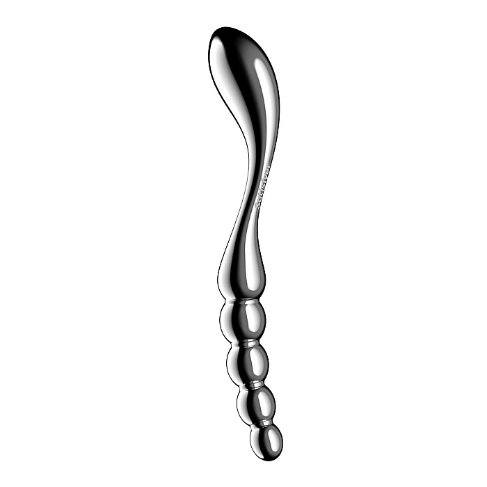 Металлический дилдо Satisfyer Star Force 1, двусторонний, можно нагревать и охлаждать