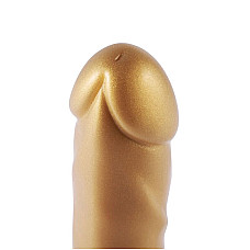 Золотой фаллоимитатор Hismith 6.8″ Golden Silicone Dildo, система KlicLok