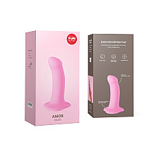 Фалоімітатор Fun Factory AMOR, рожевий, довжина 14,6 см, діаметр 3,7 см, вигнутий
