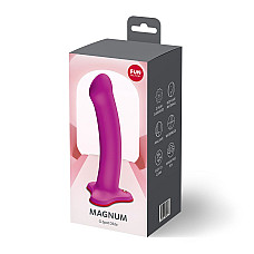 Фалоімітатор Fun Factory MAGNUM Blackberry, дуже гнучкий, довжина 18,3 см, діаметр 3,7 см