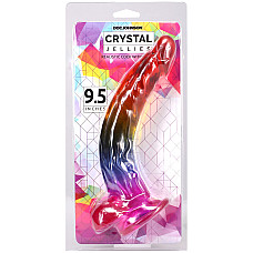 Фалоімітатор Doc Johnson Crystal Jellies - 9.5 Inch Dildo - Rainbow