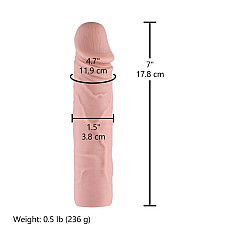 Силиконовый фаллоимитатор для секс-машин Hismith 7" Silicone Dildo, система KlicLok