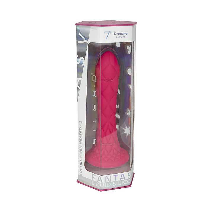Фаллоимитатор SilexD Fantasy Liquid Silicone Dreamy 7in Pink