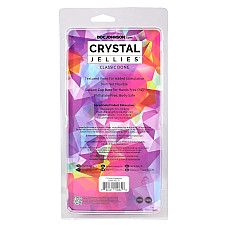 Дилдо Doc Johnson Crystal Jellies - 7 Inch Сlassic Dong - Rainbow
