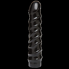 Дилдо Doc Johnson CodeBlack - 8 Inch Raging Vac-U-Lock со стимулирующим рельефом, диаметр 3,8см