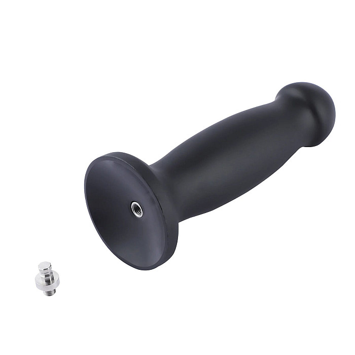 Силиконовый дилдо для секс-машин Hismith 7.2" Black Silicone Anal Dildo, система KlicLok