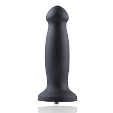 Силиконовый дилдо для секс-машин Hismith 7.2" Black Silicone Anal Dildo, система KlicLok
