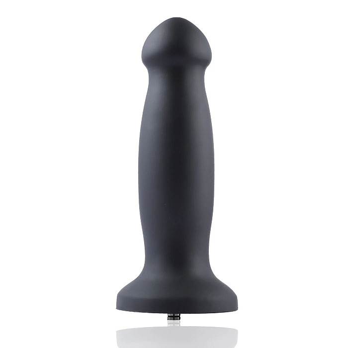 Силиконовый дилдо для секс-машин Hismith 7.2" Black Silicone Anal Dildo, система KlicLok