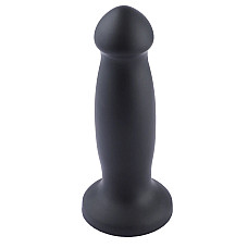 Силиконовый дилдо для секс-машин Hismith 7.2" Black Silicone Anal Dildo, система KlicLok
