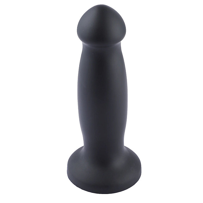 Силиконовый дилдо для секс-машин Hismith 7.2" Black Silicone Anal Dildo, система KlicLok
