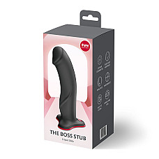 Фалоімітатор Fun Factory THE BOSS STUB Black, реалістична текстура, довжина 17,9 см, діаметр 4,1см