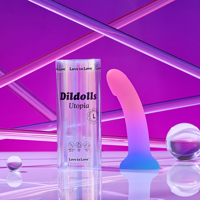 Дилдо з кольоровим градієнтом Love To Love DILDOLLS - UTOPIA L ультрам'який