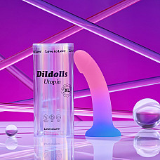 Дилдо с цветным градиентом Love To Love DILDOLLS - UTOPIA XL ультрамягкий