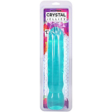 Фалоімітатор Doc Johnson Crystal Jellies - 12 Inch Big Boy - Teal