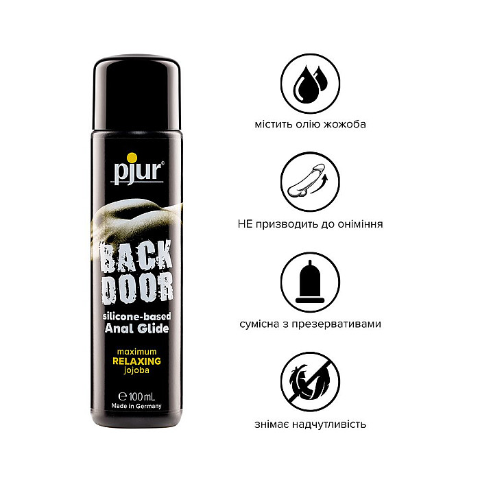 Анальна змазка pjur backdoor anal Relaxing jojoba silicone 100 мл на силіконовій основі з жожоба