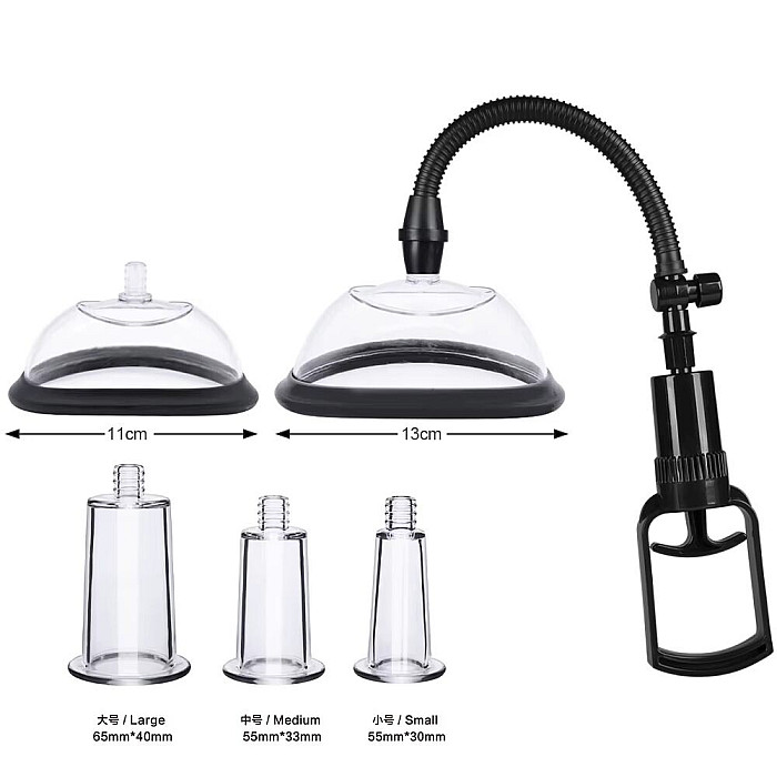 Вакуумная помпа для груди и сосков Men Powerup Passion Pump