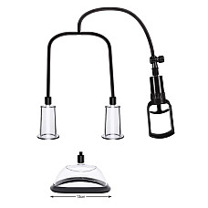 Вакуумная помпа для груди и сосков Men Powerup Passion Pump