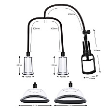 Вакуумная помпа для груди и сосков Men Powerup Passion Pump