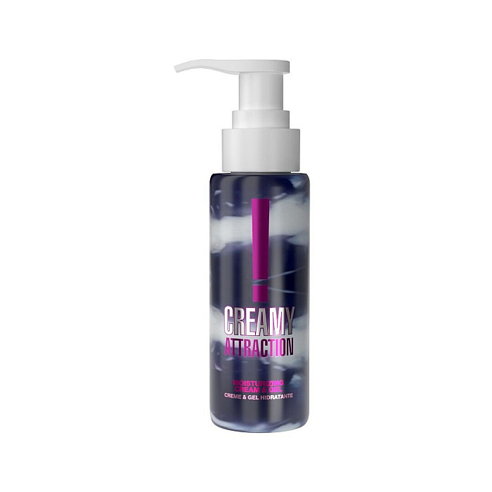 Увлажняющий крем-гель 2в1 Intt Creamy Attraction Blackberry 100мл, вкус ежевики, унисекс