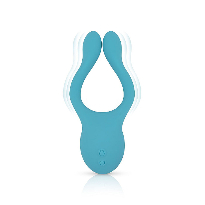 Универсальный вибратор для пар Cala Azul – Dani Couples Toy, 10 режимов