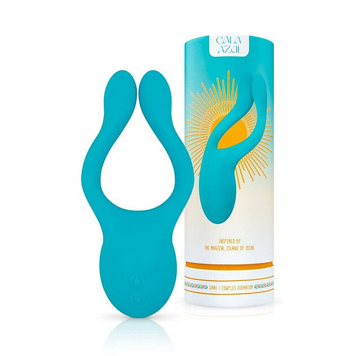Универсальный вибратор для пар Cala Azul – Dani Couples Toy, 10 режимов