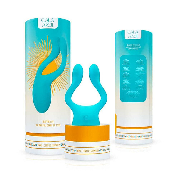 Универсальный вибратор для пар Cala Azul – Dani Couples Toy, 10 режимов