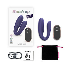 Вибратор для пар с пультом ДУ Love To Love MATCH UP - MIDNIGHT INDIGO