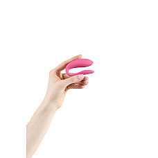 Смарт-вибратор для пар We-Vibe Sync Lite Pink, 10 виброрежимов, можно совмещать с проникающим сексом