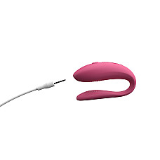 Смарт-вибратор для пар We-Vibe Sync Lite Pink, 10 виброрежимов, можно совмещать с проникающим сексом