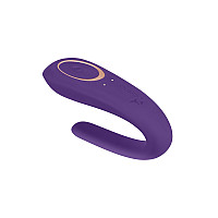 Вибратор для пар Satisfyer Double Classic Violet с одним моторчиком