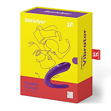 Вибратор для пар Satisfyer Double Classic Violet с одним моторчиком