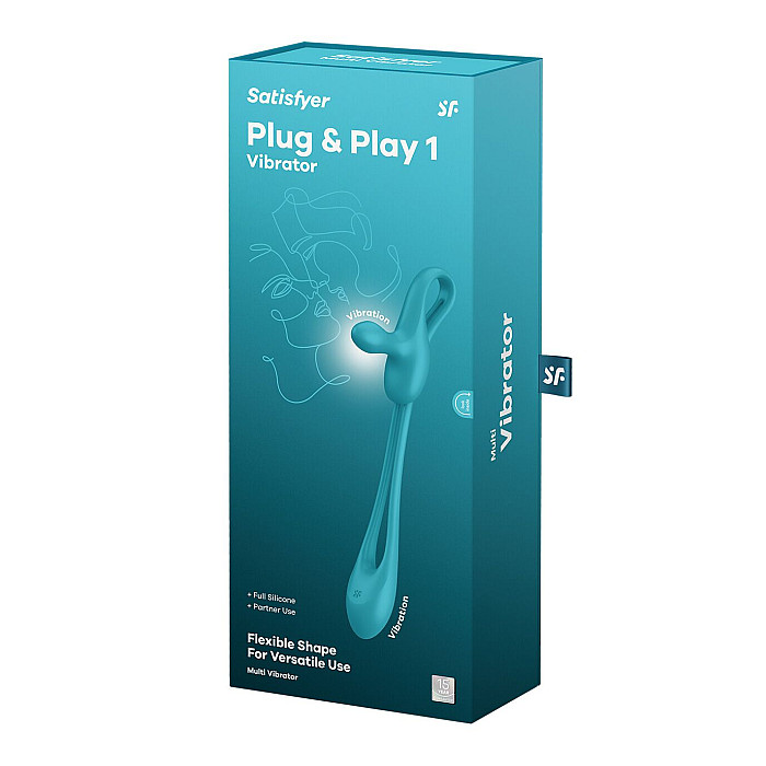 Мультивибратор Satisfyer Plug & Play 1, для нее и для него, 2 мотора