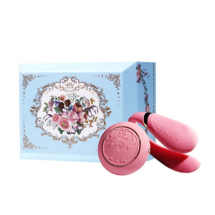 Смартвибратор для пар Zalo — Fanfan set Rouge Pink, пульт ДУ