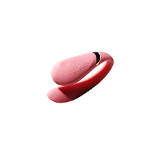 Смартвибратор для пар Zalo — Fanfan set Rouge Pink, пульт ДУ