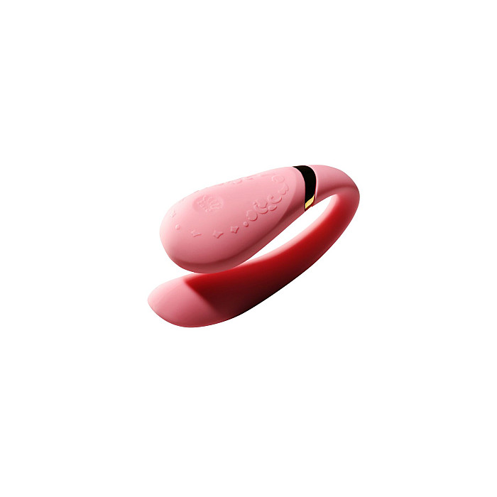 Смартвибратор для пар Zalo — Fanfan set Rouge Pink, пульт ДУ
